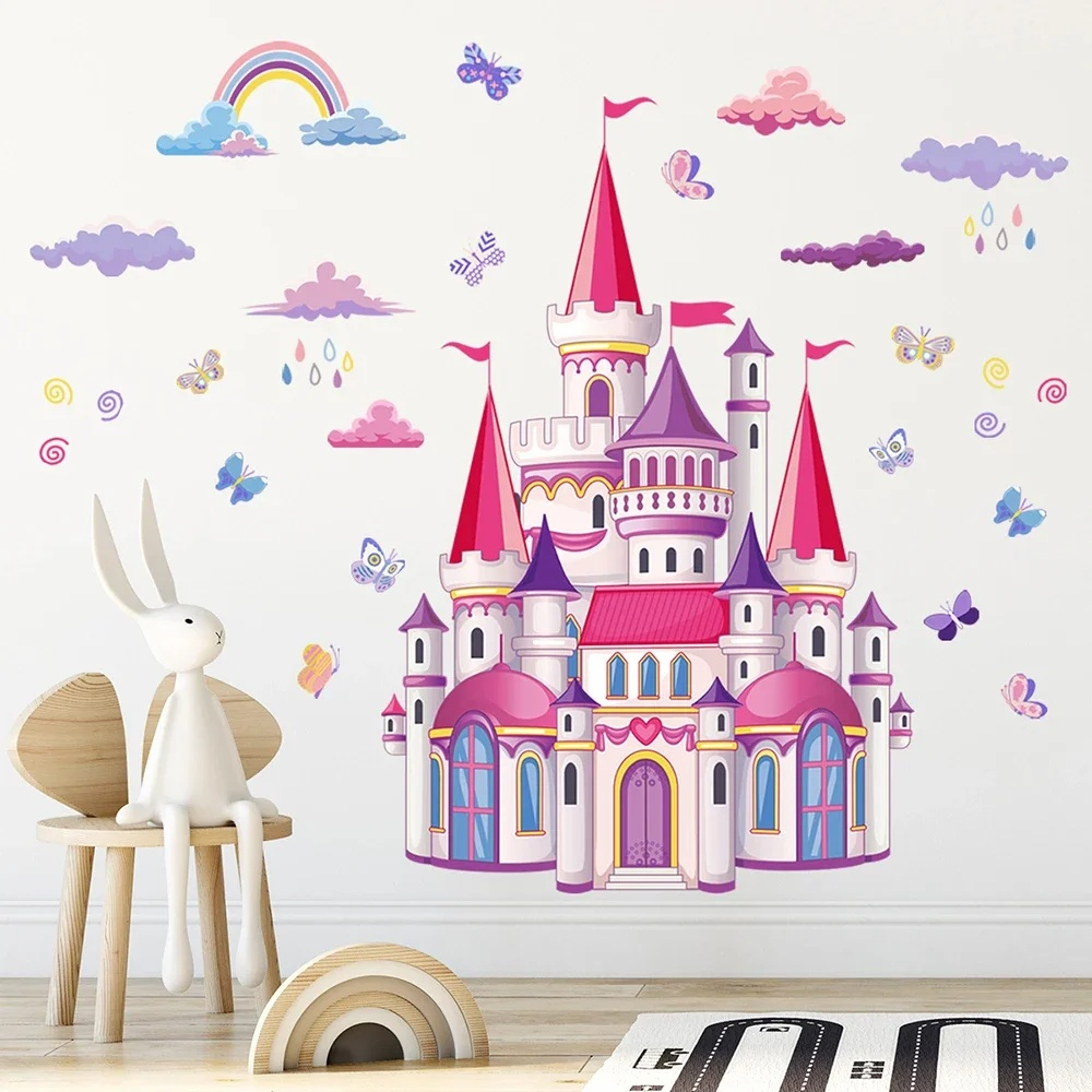 Enchantement mural pour enfants : Château de Princesse et Contes Féeriques